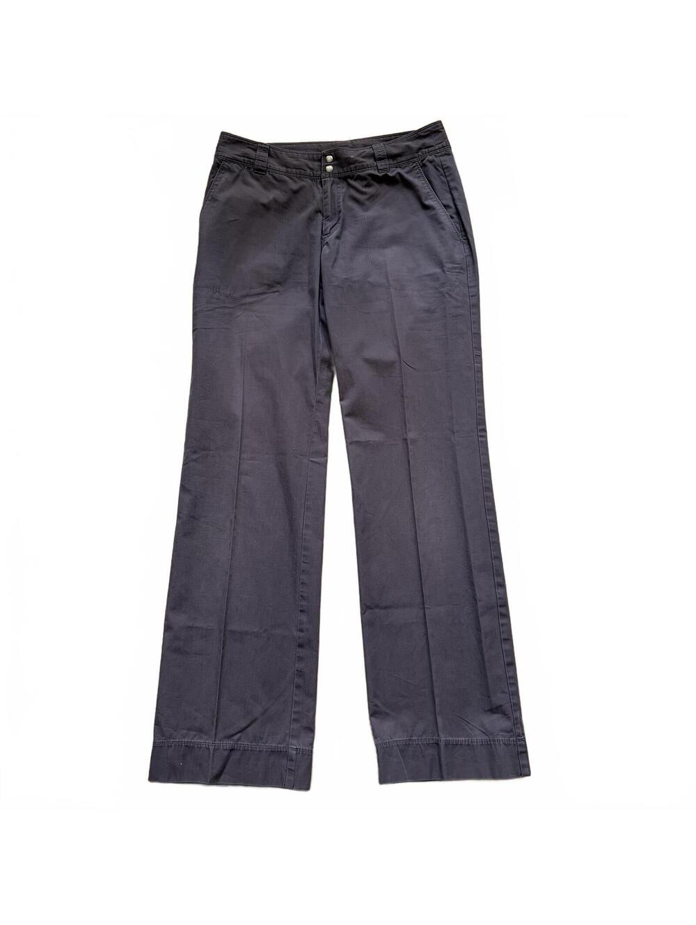 Patagonia Organic Cotton Hiking Pants Pleated Trouser Travel Gray Women Size 6